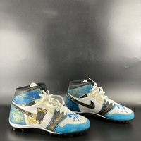 MCMC - Saints Cam Jordan Signed Custom Cleats 2024 Season Size 15 Benefi...