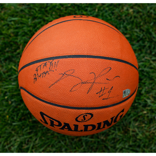 derrick rose autographed basketball