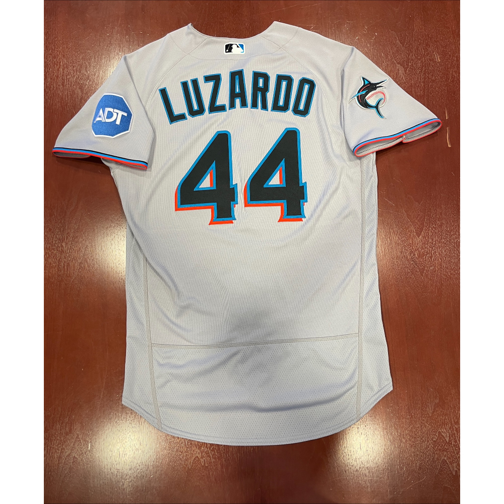 2023 Miami Marlins Auction Jesus Luzardo Game Used Road Jersey Miami