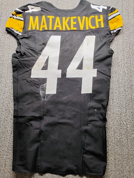 STS - Steelers Tyler Matakevich Game Used Jersey (11/17/24) Size 42