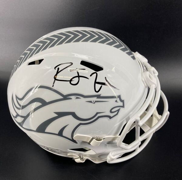 NFL - Broncos RJ Harvey Signed STS Replica Speed Helmet