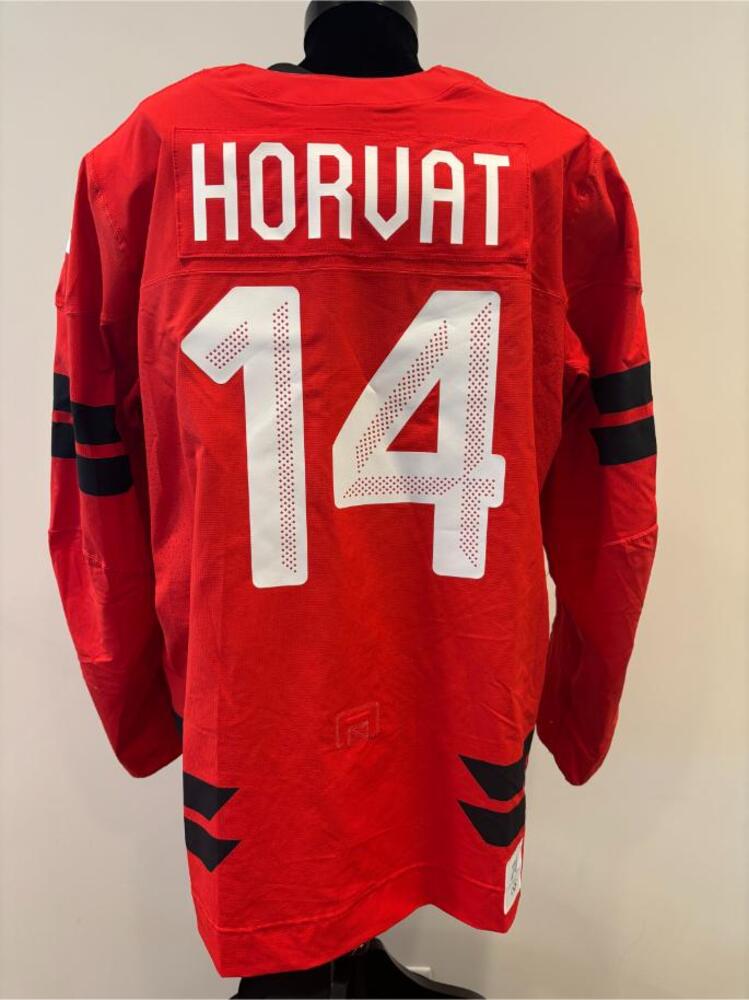 Bo Horvat Canada Game-Used Red Jersey worn v. Switzerland on February 13, 2026, as a part of the 2026 Milano Cortina Winter Games.