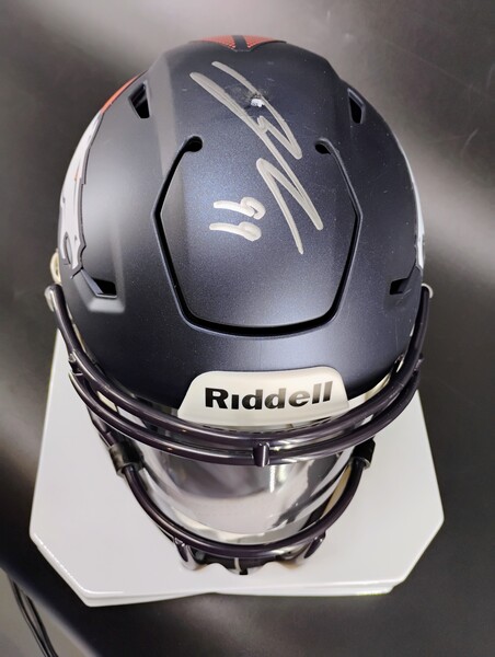 NFL - Broncos Zach Allen Signed Mid Size Helmet