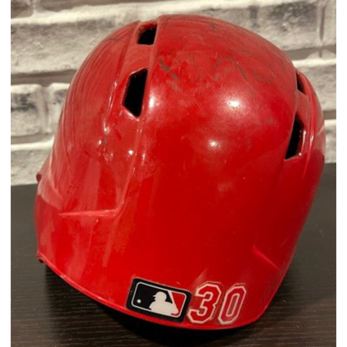 No. 30 -- Team-Issued Helmet -- Left Ear Flap -- Size 7 3/8