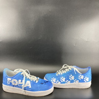 MCMC - Commanders Coach Ken Zampese Signed Custom Cleats Supporting Frie...