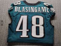 Red Cross - Eagles Khari Blasingame Game Worn Jersey 1.19.25 Divisional ...