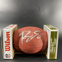 NFL - Ravens Roquan Smith Signed Authentic Football With 2018 Draft Logo