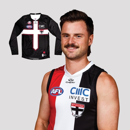 Photo of Jack Sinclair #35 - 2026 Player ANZAC Guernsey Long Sleeve * Signed 
