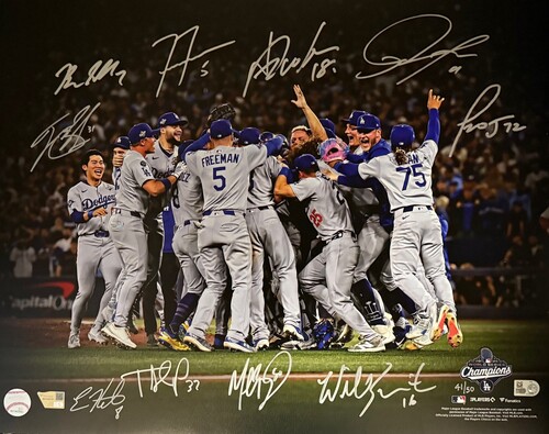 Los Angeles Dodgers Autographed 2025 World Series Champions