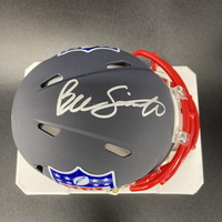 NFL - Commanders Ben Sinnott Signed Blue Shield Mini Helmet