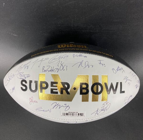 NFL - 49ers Multi Sign Commemorative Super Bowl 58 Football Signed By Ch...