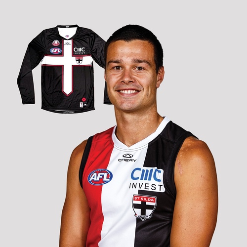 Photo of Jack Silvagni #3 - 2026 Player ANZAC Guernsey Long Sleeve * Signed