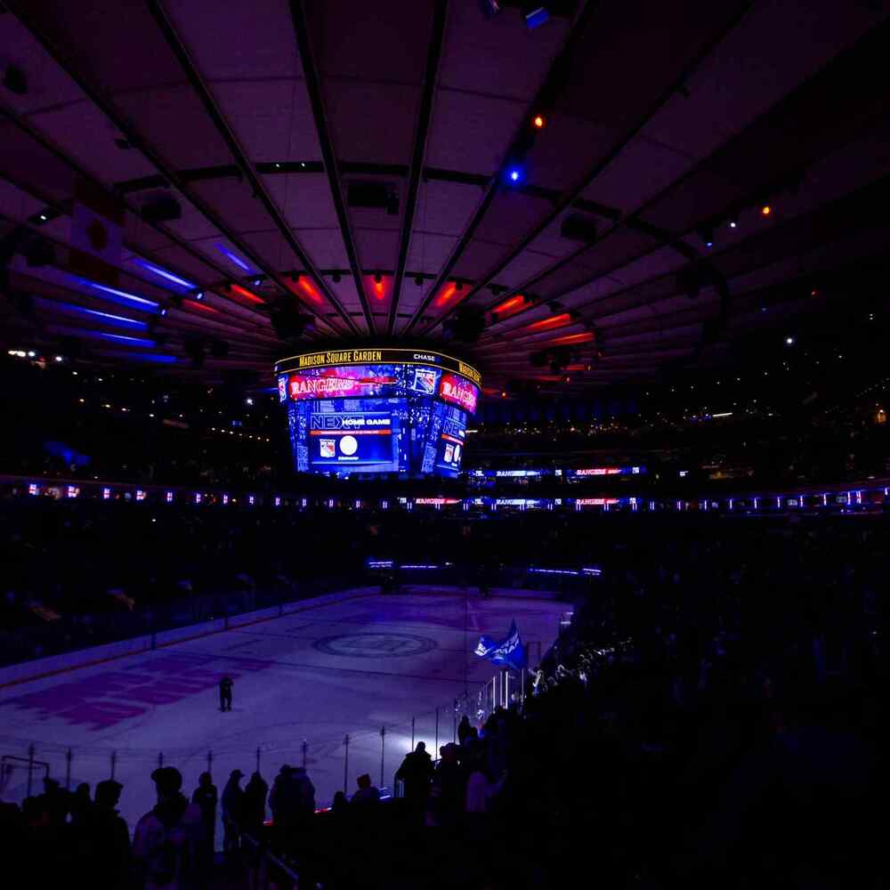 NEW YORK RANGERS VS. ANAHEIM AT MADISON SQUARE GARDEN