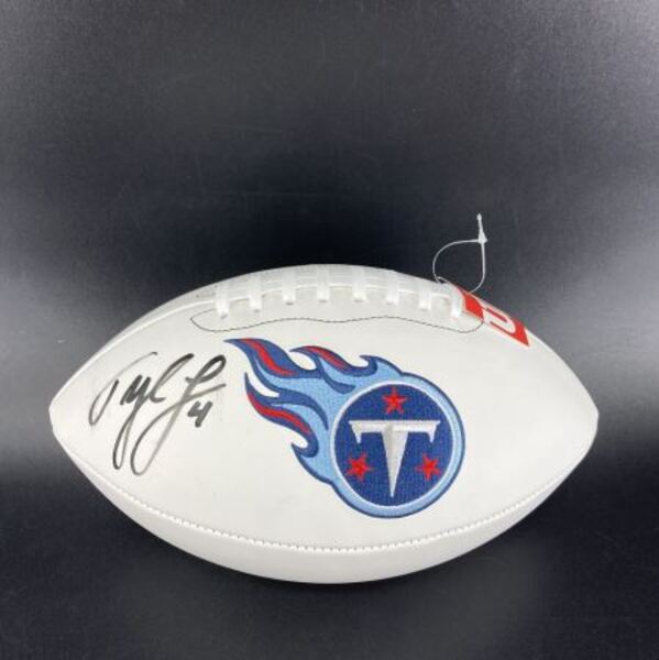 Titans - Tyler Lockett Signed Panel Football With Titans Logo (Not Authe...