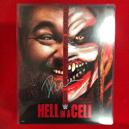 Bray Wyatt SIGNED Hell In A Cell 2019 11x14 Poster Card