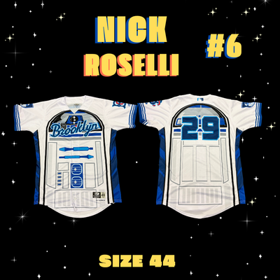 #6 Nick Roselli Game Used Star Wars Jersey (Size 44)