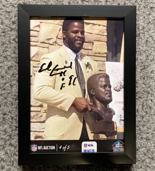 HOF - Oilers Earl Campbell NFL Auction Exclusive Signed 5x7 Photo Indivi...