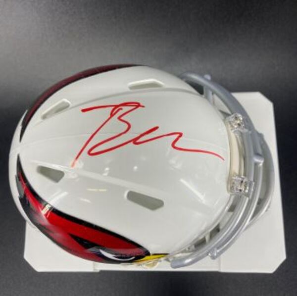 NFL - Cardinals Trey Benson Signed Mini Helmet