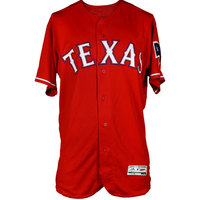 Yu Darvish Texas Rangers Game-Used Red #11 Jersey vs Pittsburgh