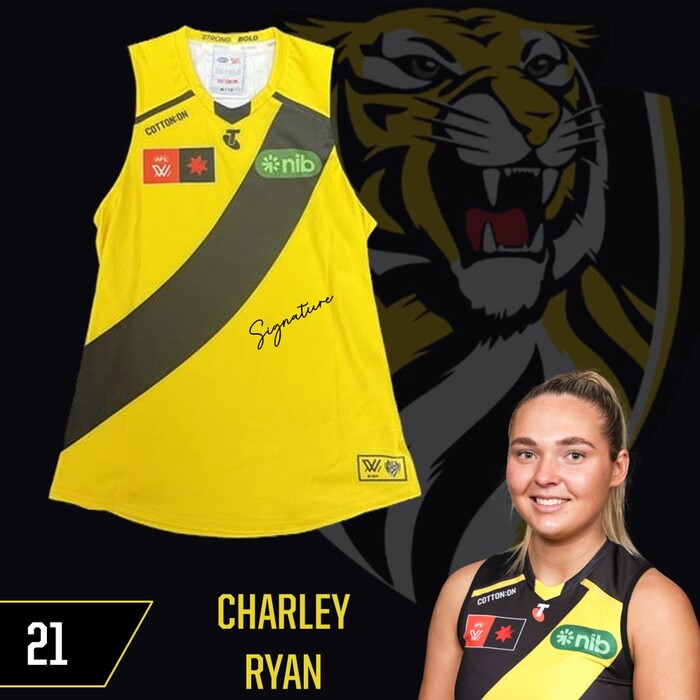 Photo of Charley Ryan #21 Richmond 2025 AFLW Clash Guernsey