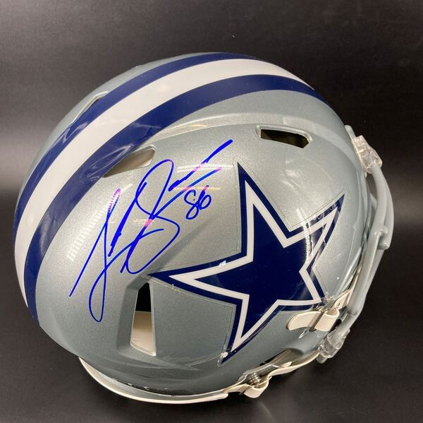 NFL - Cowboys Luke Schoonmaker signed Authentic Speed Helmet