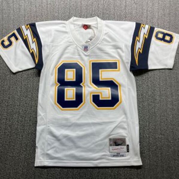 HOF - Chargers Antonio Gates Signed Mitchell & Ness Jersey Size 36 HOF 2...
