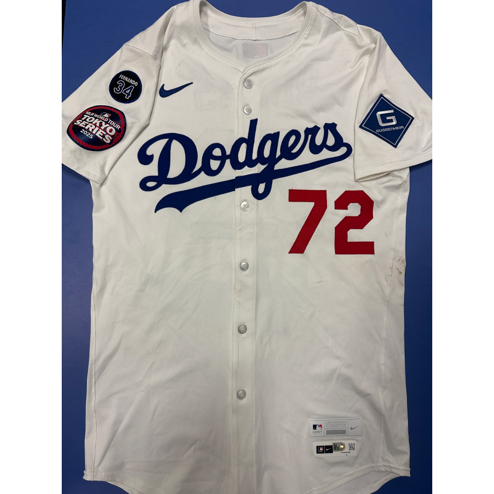Miguel Rojas MLB Authenticated 2025 Tokyo Series Game Worn Jersey