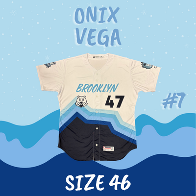 #7 Onix Vega Game Used Polar Bear Jersey (Size 46)