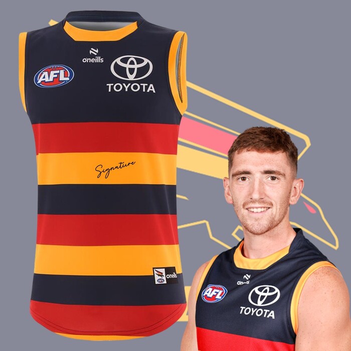 Mark Keane #48 2025 Adelaide Crows Home Match-Worn Guernsey