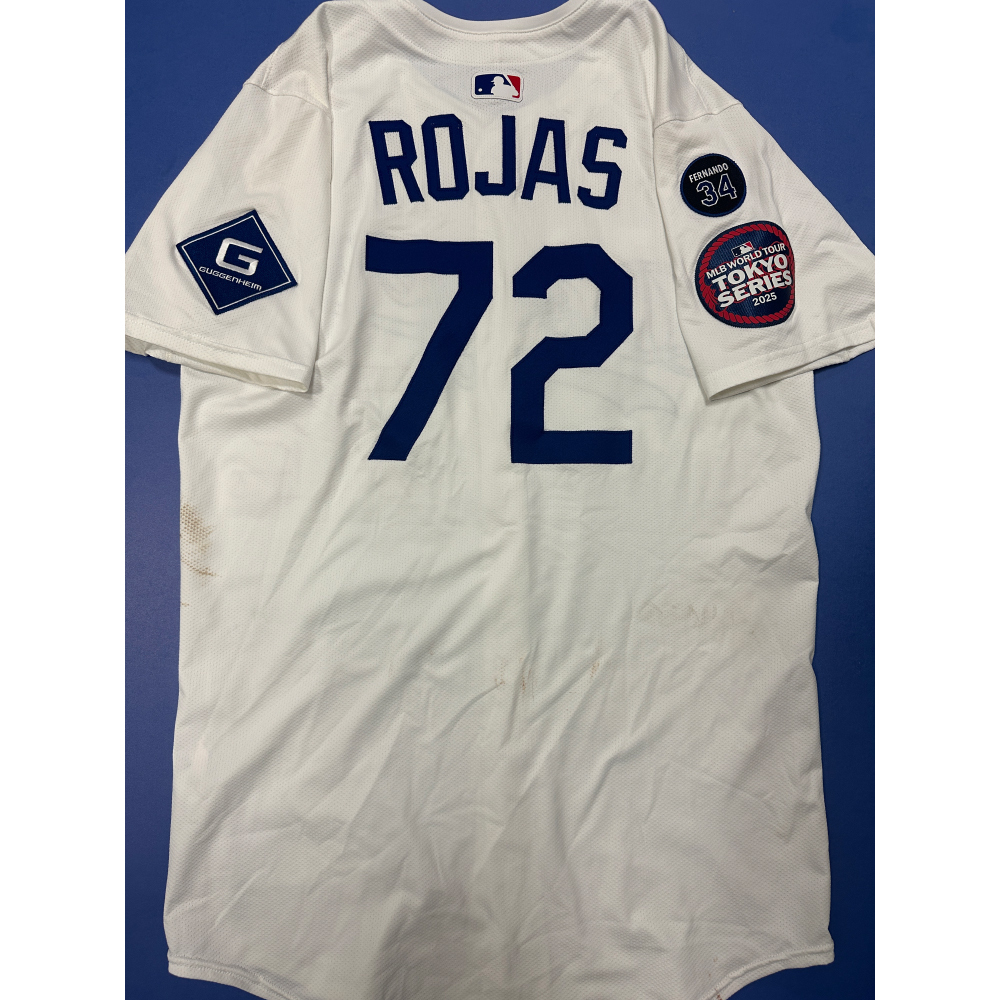 Miguel Rojas MLB Authenticated 2025 Tokyo Series Game Worn Jersey