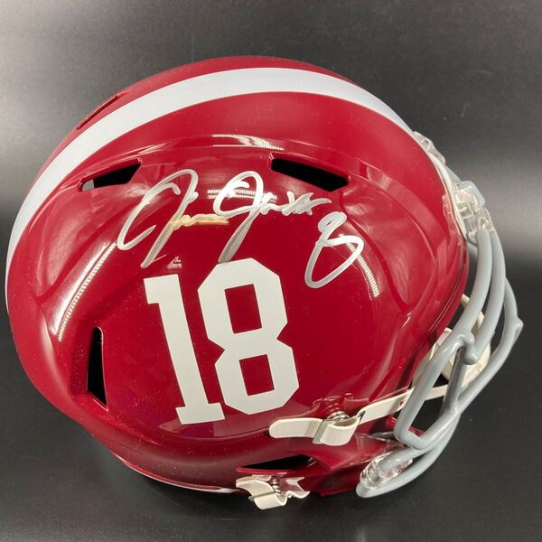 NFL - Alabama Josh Jacobs Signed Replica Helmet