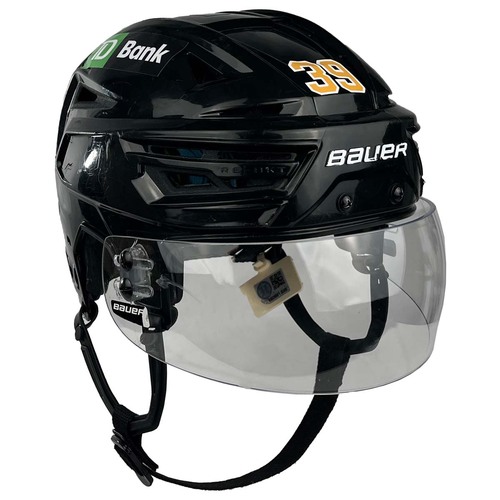 Photo of 25-26 Game-Used Black Bauer Hockey Helmet - Morgan Geekie 