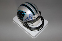 PANTHERS - JULIUS PEPPERS SIGNED PANTHERS MINI HELMET