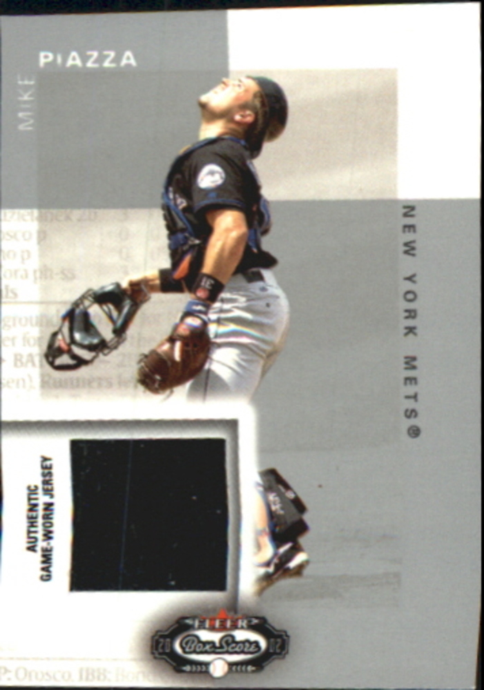 2002 Fleer Box Score Classic Miniatures Game Used #2 Mike Piazza Jsy