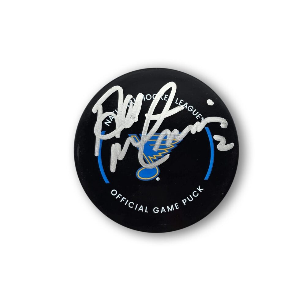 Al MacInnis Autographed St. Louis Blues Official Hockey Puck