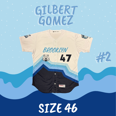 #2 Manager Gilbert Gomez Polar Bear Jersey (Size 46)