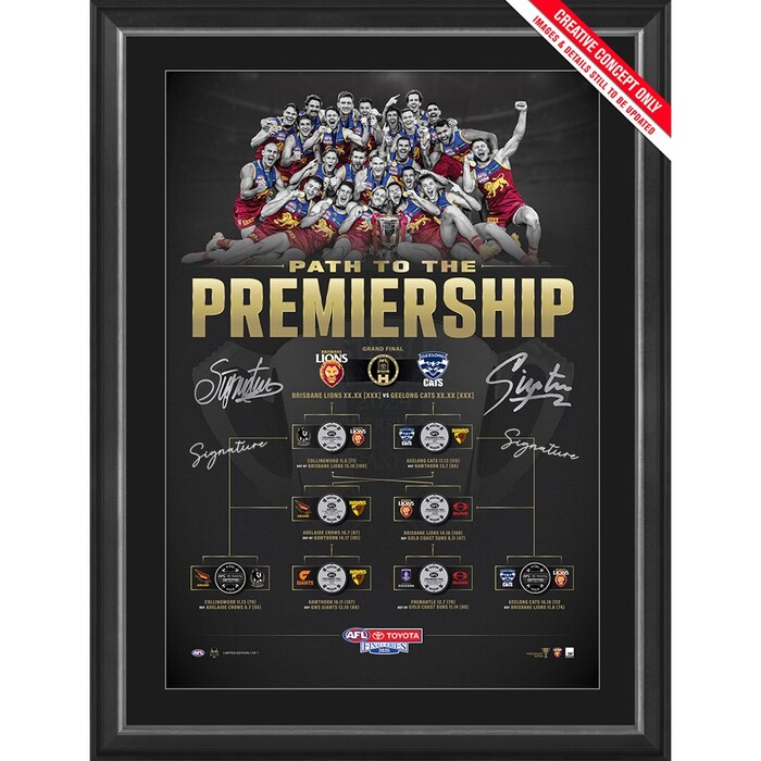 Photo of Brisbane Lions 2025 Pathway to Premiership Match-Used Coin Toss Coin Collection