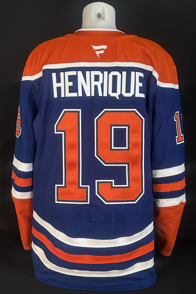 Adam Henrique #19 - 2025 Stanley Cup Final Edmonton Oilers Game-Worn Royal Set #2 Jersey - Worn For Game #5 vs Florida Panthers