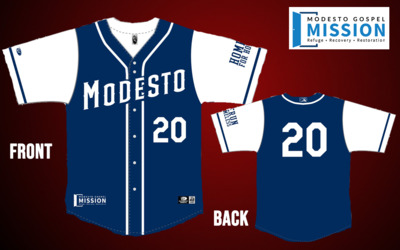 #25 Holden Laws Game Worn Home Run for Homeless Jersey