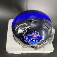 NFL - Broncos Troy Franklin Signed NFL Draft Mini Helmet