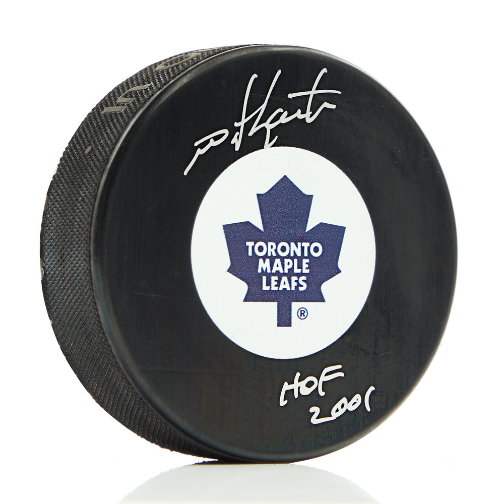 Mike Gartner Signed Toronto Maple Leafs Retro Logo Puck with HOF Note