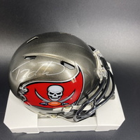 NFL - Buccaneers Tez Johnson Signed Mini Helmet