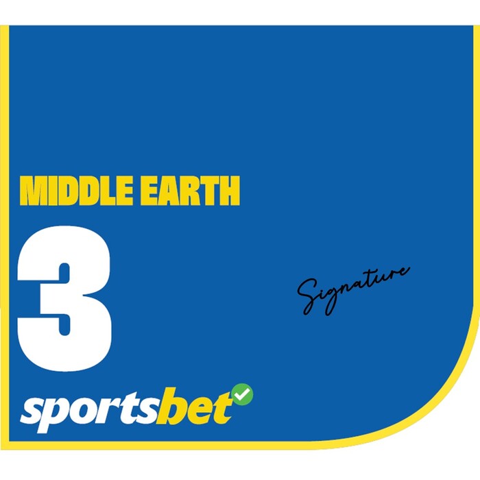 Photo of #3 Middle Earth - Mark Zahra Signed Caulfield Cup Saddlecloth