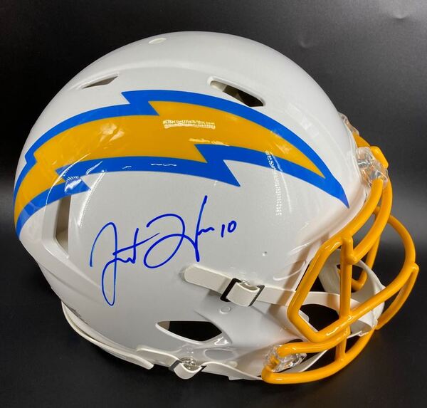 NFL - Chargers Justin Herbert Signed Authentic Revolution Helmet