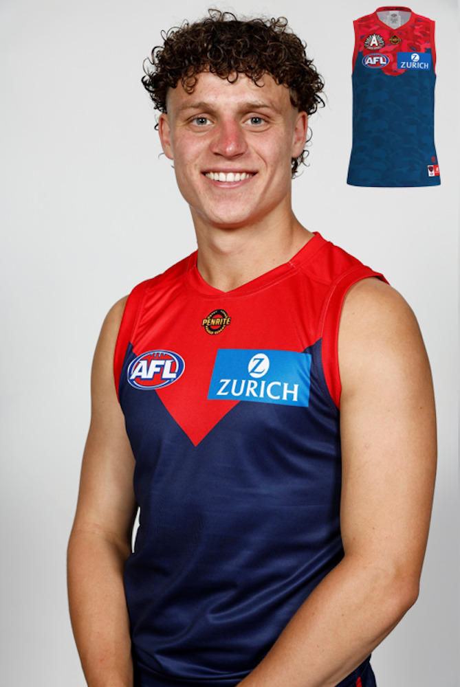 Melbourne Demons 2026 ANZAC Day Eve Guernsey - Koltyn Tholstrup #12
