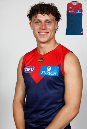 Photo of Melbourne Demons 2026 ANZAC Day Eve Guernsey - Koltyn Tholstrup #12