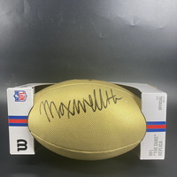 NFL - Bills Maxwell Hairston Signed Gold Composite Football