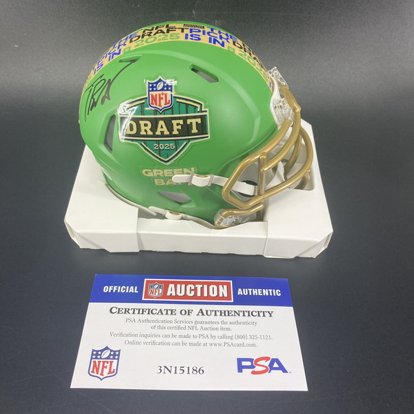 NFL - Cowboys Tyler Booker Signed NFL Draft Mini Helmet