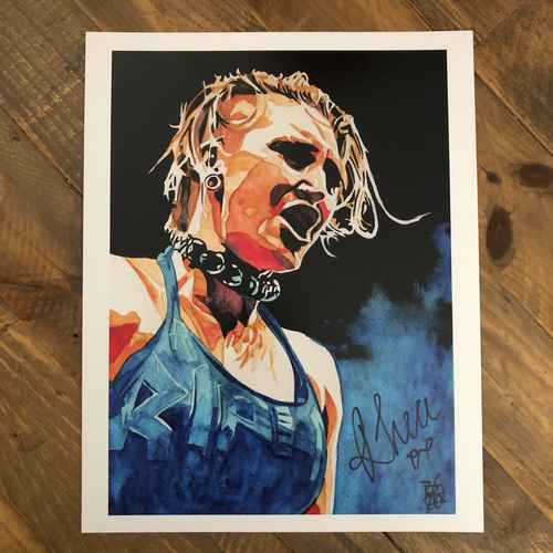 Rhea Ripley SIGNED 11 x 14 Rob Schamberger Print