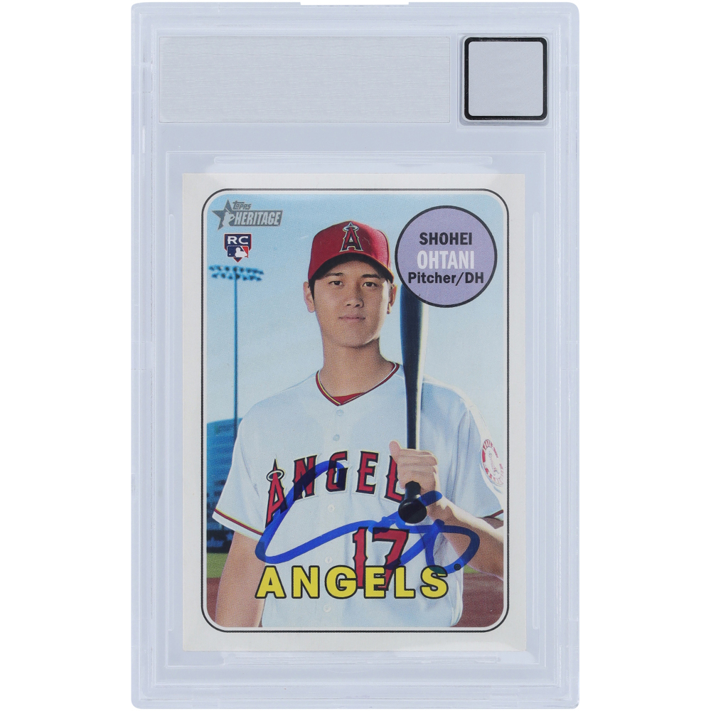 Shohei Ohtani Los Angeles Angels Autographed 2018 Topps Heritage